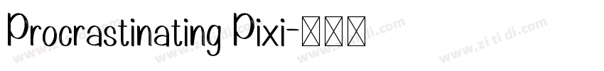 Procrastinating Pixi字体转换